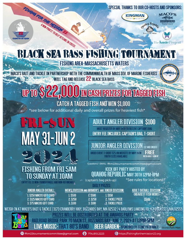 Black Sea Bass Fishing Tournament - Fishing For The Mission 22